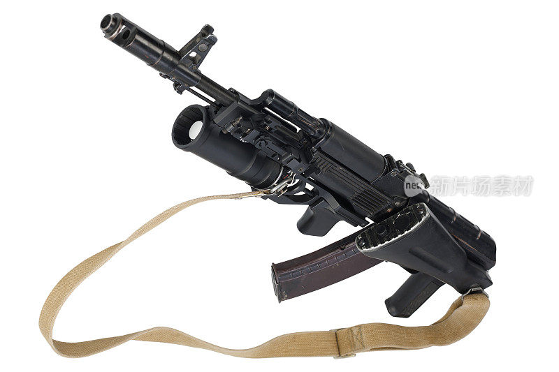 现代卡拉什尼科夫5.45x39毫米AK 74M突击步枪与40毫米枪管下榴弹发射器
